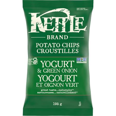 Kettle Brand Potato Chips, Yogurt -Green Onion (198 g)