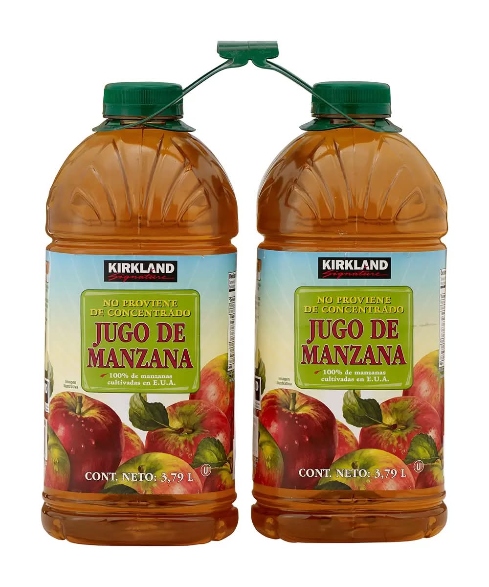 Kirkland Signature · Jugo de manzana (2 x 3,79 L)