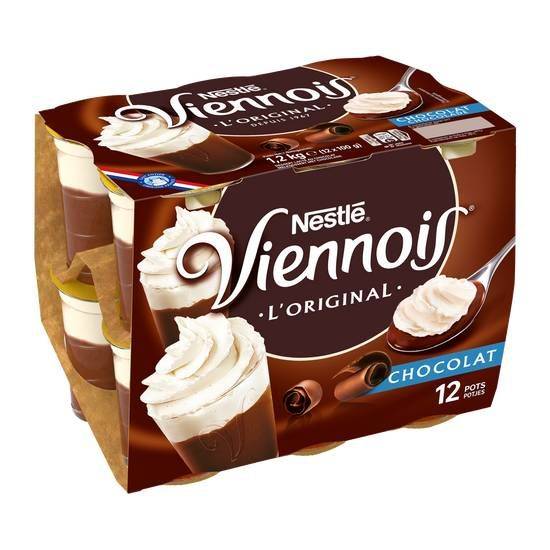 Nestlé - Le viennois dessert lacté au chocolat (12 pièces)
