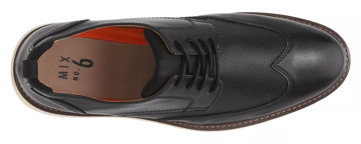 Mix No. 6 Black Wingtip Oxford Shoes Mix No 6 Firro Wingtip Oxford in Black for Men | Lyst main image 3