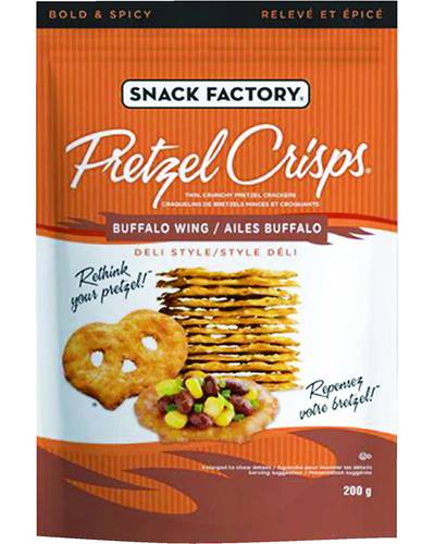 Pretzel crisps crackers à l'aile de buffle