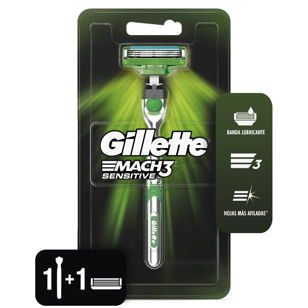 Gillette rastrillo recargable con cartucho (2 un)