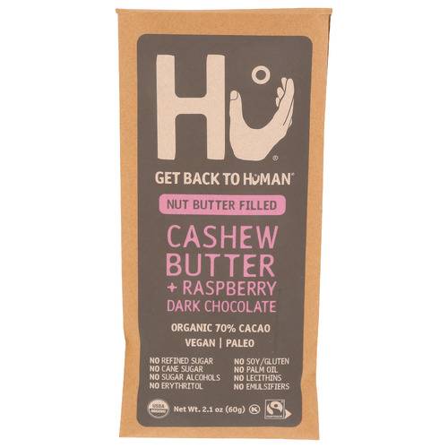 Hu Organic Cashew Butter & Raspberry Dark Chocolate Bar