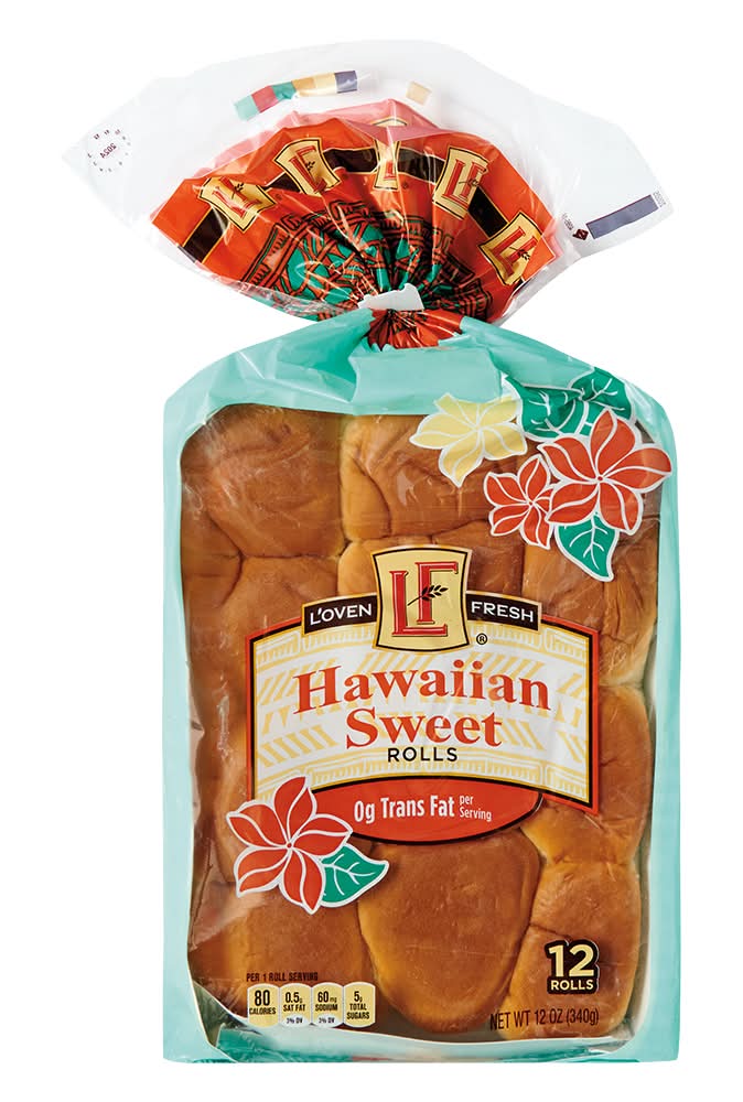 L'oven Fresh Hawaiian Sweet Rolls (12 oz, 12 ct)