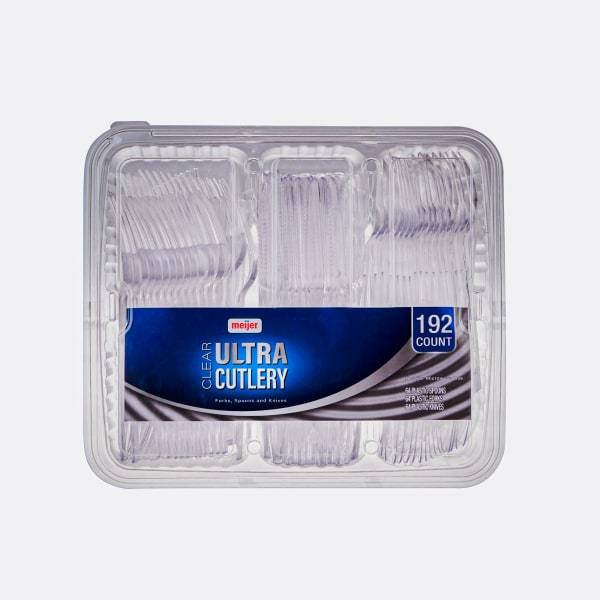 Meijer Ultra Clear Cutlery Combo pack