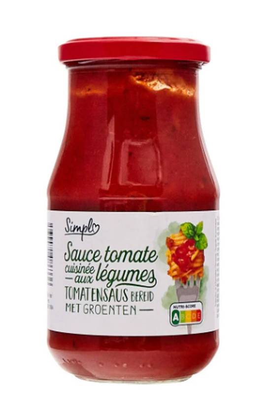 Simpl - Sauce tomate cuisinée aux légumes