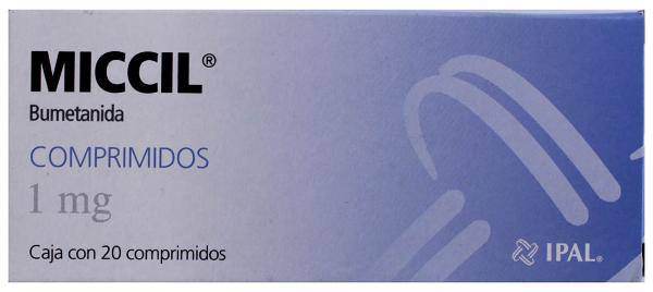 IPAL · Miccil bumetanida comprimidos 1 mg (20 un)