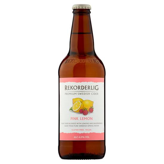 Rekorderlig Premium Swedish Cider Pink Lemon 500ml ABV- 4%