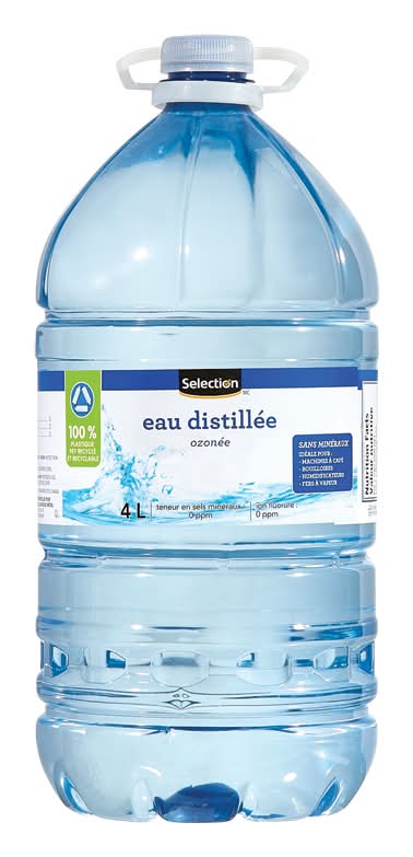 Selection eau distillée ozonée - ozonated distilled water (4 l)