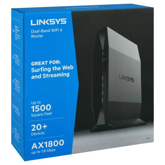 Linksys Ax1800 Dual-Band Wifi 6 Router