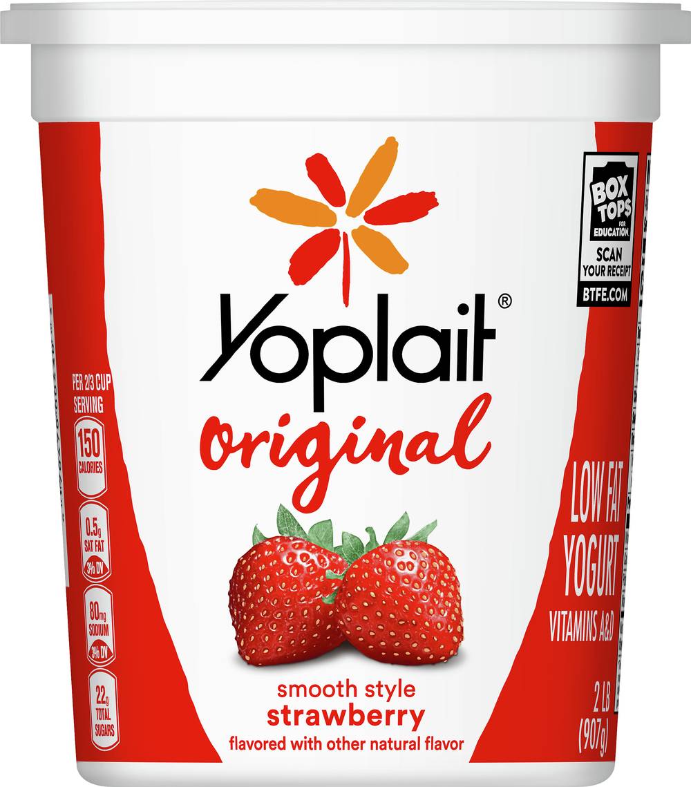 Yoplait Original Smooth Style Strawberry Flavor Yogurt