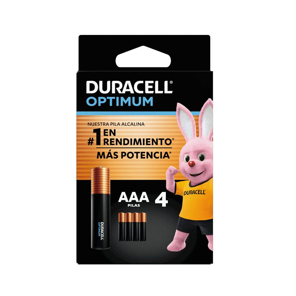 Duracell pila optimum aaa (4 un)