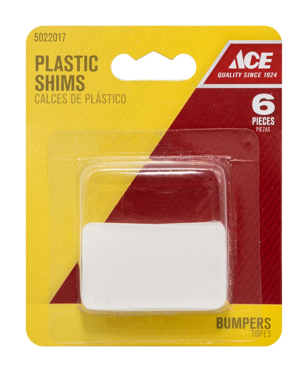 ACE 1.1 In. W X 2 In. L Plastic Shim 6 Pk