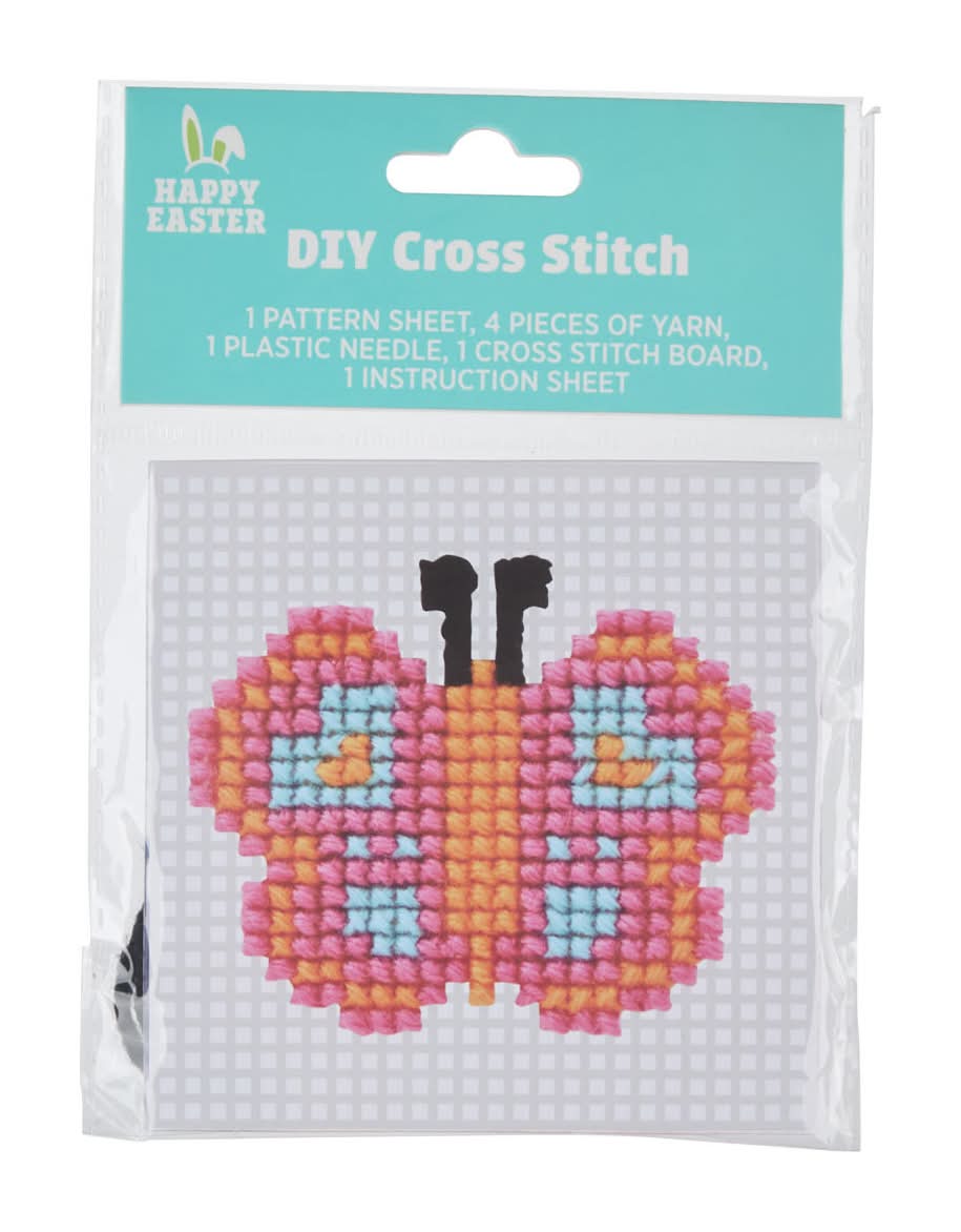 Happy Easter Diy Cross Stitch Assorted