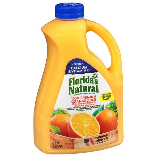 Florida's Natural No Pulp Orange Juice (89 fl oz)