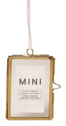 Studio Décor Mini Rectangle Float Frame, 1.6x2.6 in, Gold