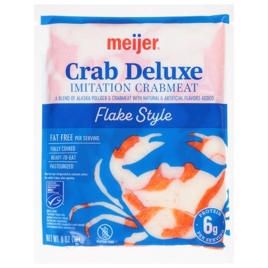 Meijer Crab Deluxe Imitation Crabmeat Flakes
