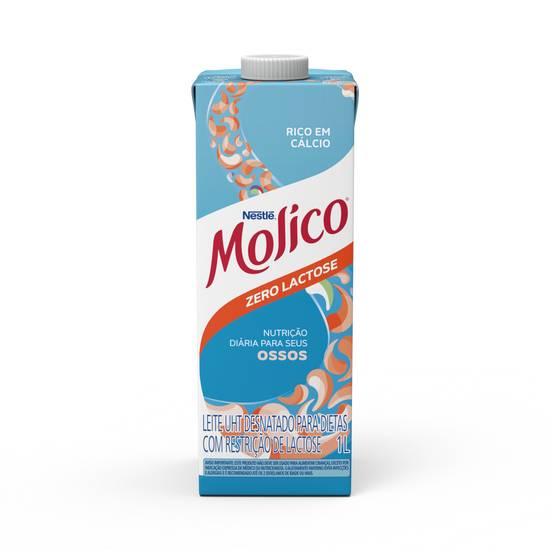 Nestlé leite uht desnatado zero lactose molico (1 l)