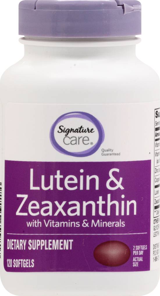 Signature Care Lutein & Zeaxanthin Soft Gels (120 ct)