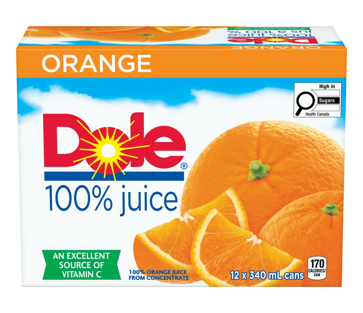 Dole Orange Juice (12 x 4.08 L)
