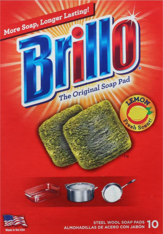 Brillo the Original Lemon Scent Soap Pads (10 ct)