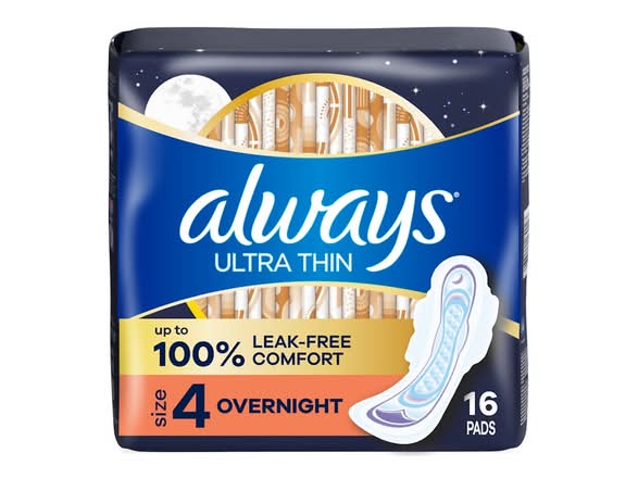 Always Ultra Thin Pads (Size 4) 16pk