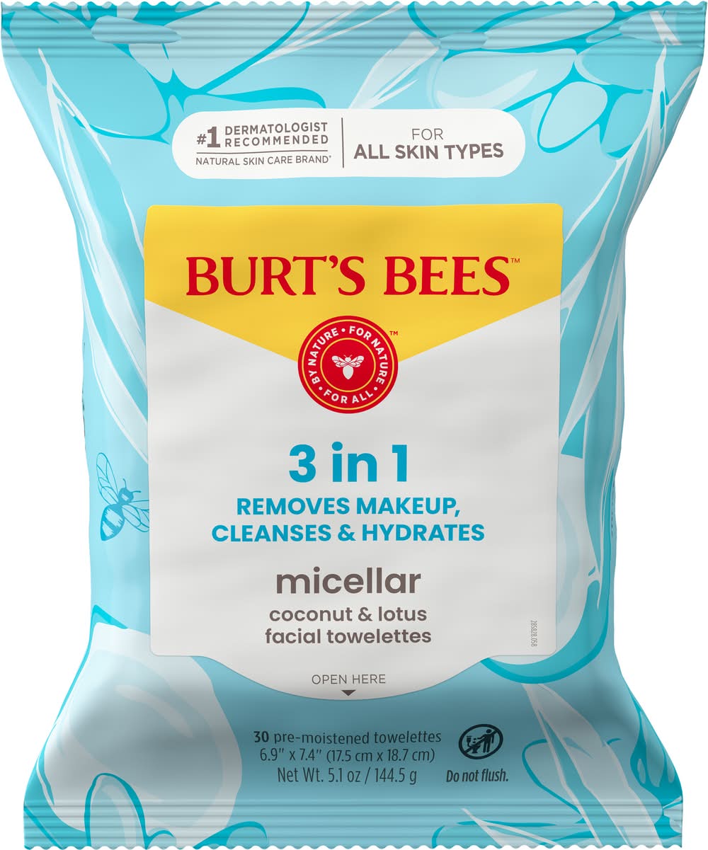 Burt's Bees Micellar Facial Towelettes (8.5 oz)