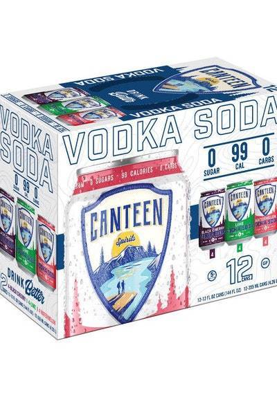 Canteen Spirits Vodka Soda Variety pack (8x 12oz cans)