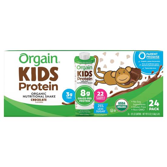 Orgain Organic Kids Chocolate Protein Shake (24 ct)