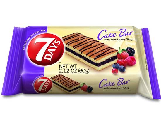 Order 7Days Mixed Berry Cake Bar food online from Chevron Extramile store, Antioch on bringmethat.com