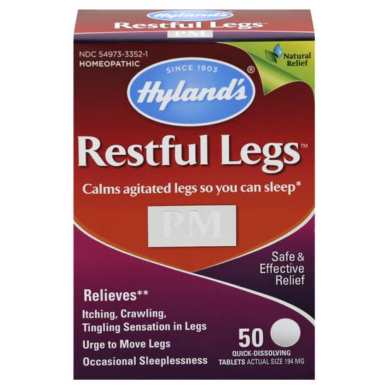 Hyland's Restful Legs Homeopathic Quick-Dissolving (50 ct)