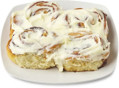 Bakery Creamy Swirl Cinnamon Rolls - 4 Count