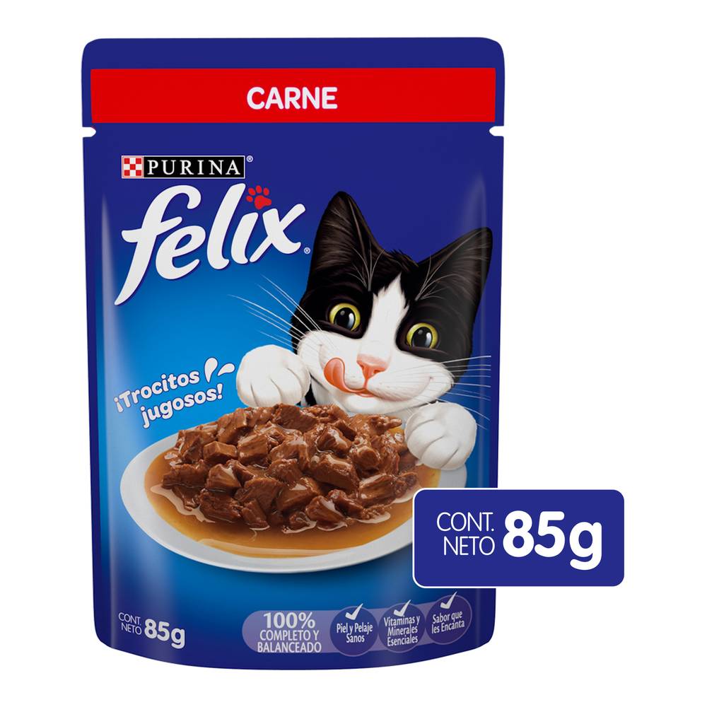 Felix · Alimento húmedo sabor carne (85 g)