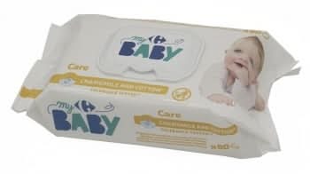 Toallitas bebe camomila My Carrefour Baby 80 ud.