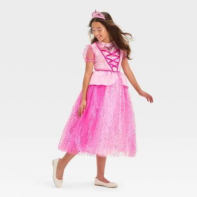 Kids' Princess Perfection Halloween Costume Dress L - Hyde & EEK! Boutique™: Fairy-Tale, Sparkle Tulle, Ages 10-12