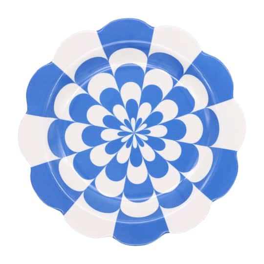 Jonathan Adler X Michaels 7.5" Blue Wave Melamine Plates, 4Ct.