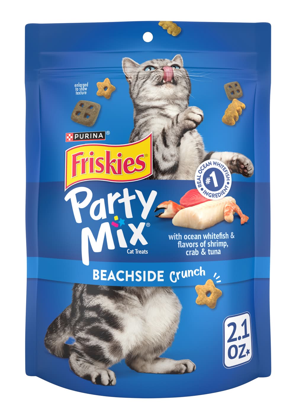 Purina Party Mix Crunch Cat Treats, Beachside (2.1 oz)