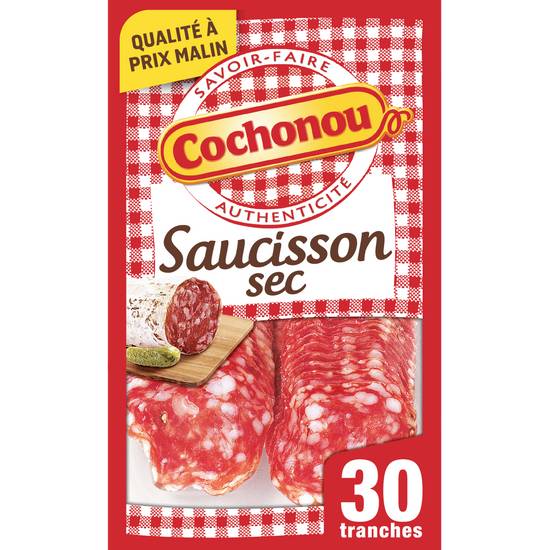 Cochonou - Saucisson sec tranches fines (30 pièces)
