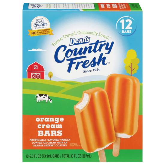 Dean's Country Fresh Orange Cream Bars (12 ct)