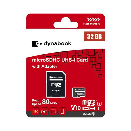 Dynabook Microsdhc 32 Gb Flash Memory Card With Adapter