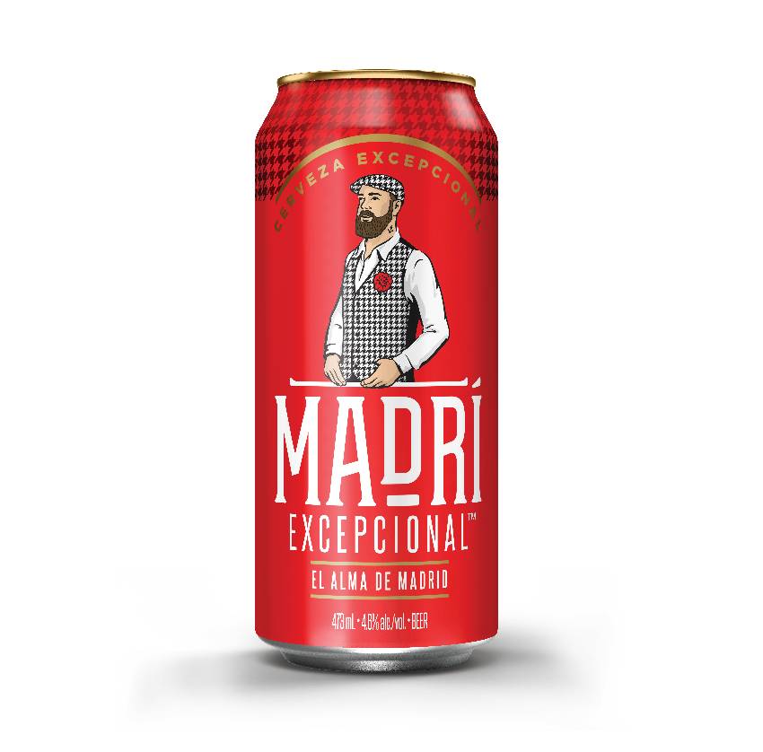 Madri Excepcional Lager Beer (473 mL)