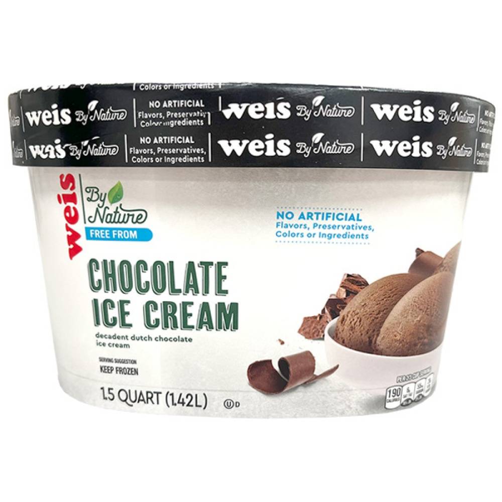 Weis By Nature Belgian Chocolate Ice Cream (48 fl oz)