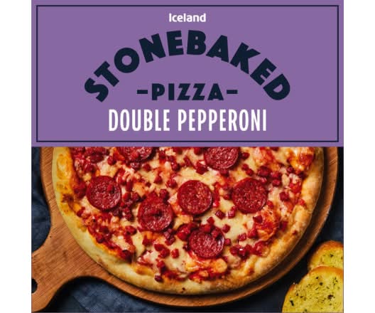 Iceland Stonebaked Double Pepperoni Pizza (351g)