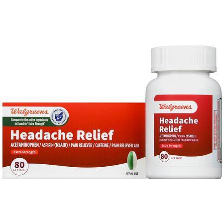 Walgreens Extra Strength Headache Relief Migraine Geltabs (80ct)