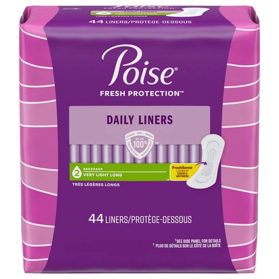 Poise Long Length Very Light Daily Liners