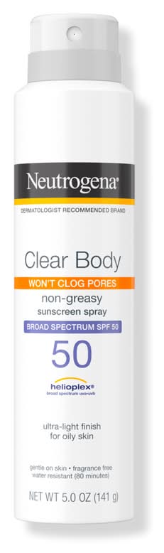 Neutrogena Clear Body SPF 50 Sunscreen Spray 5.0 oz