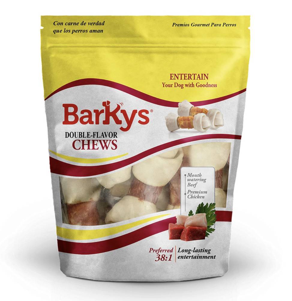 Barkys · Carnaza sabor res y pollo (390 g)