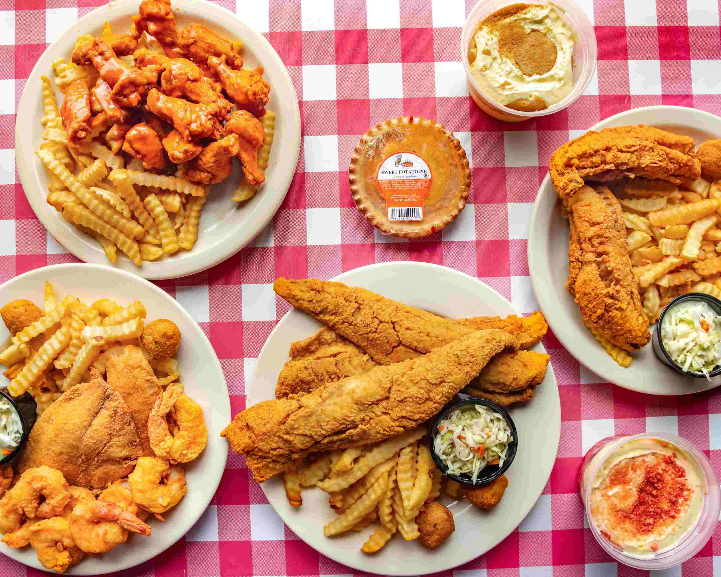 Lady Fannie Maes Ultimate Fish Fry Menu Fairburn • Order Lady Fannie Maes  Ultimate Fish Fry Delivery Online • Postmates