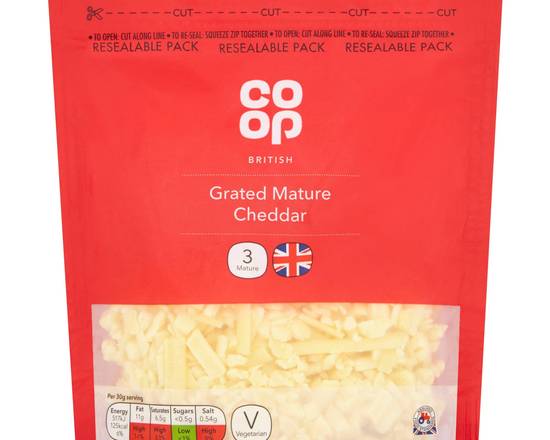 COOP GRATED MATURE CHEDDAR CHEESE (200G)