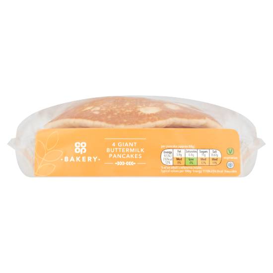 Co-op Bakery Giant Buttermilk Pancakes (4 pack)